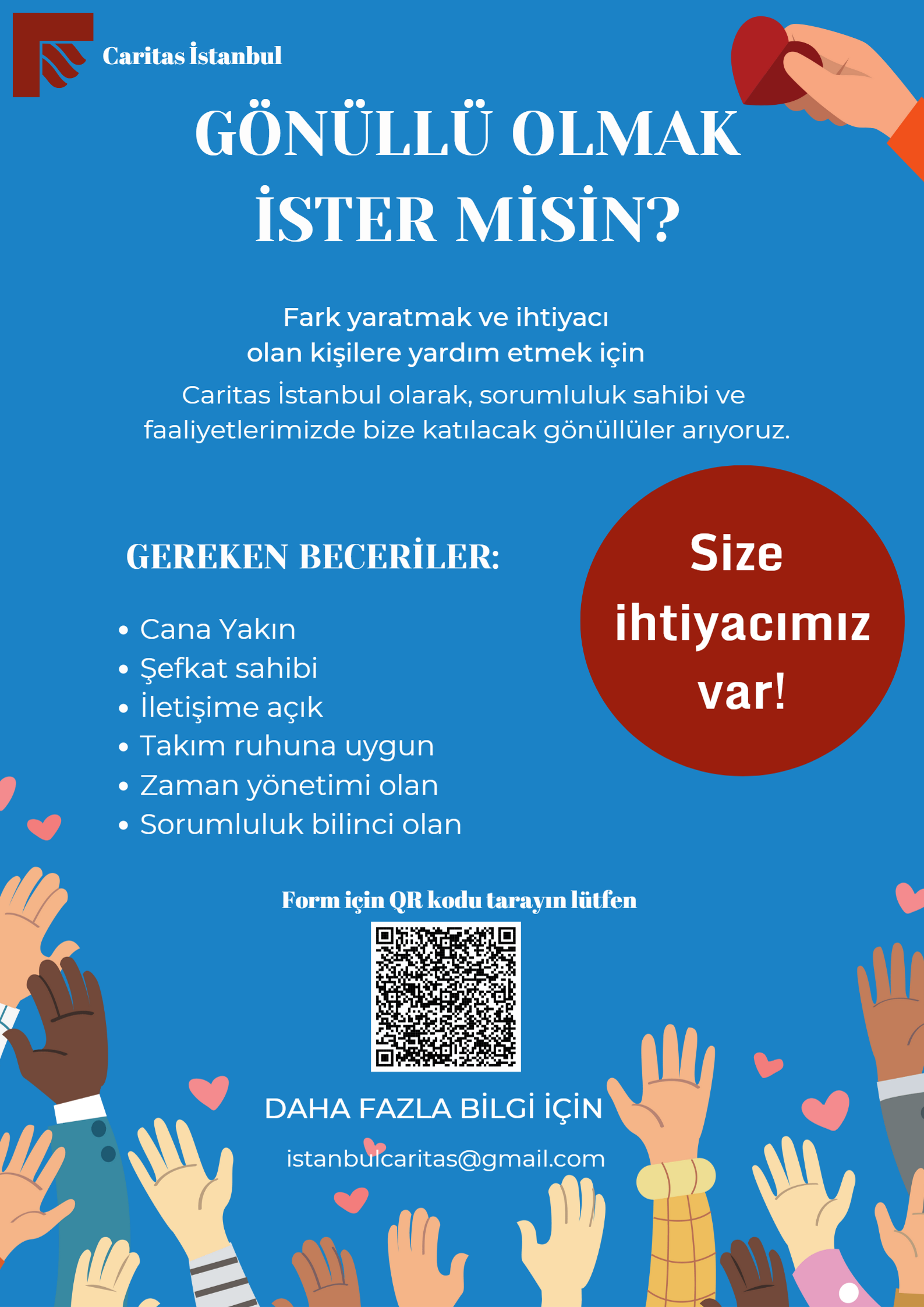 Caritas Gönüllülerini Bekliyor